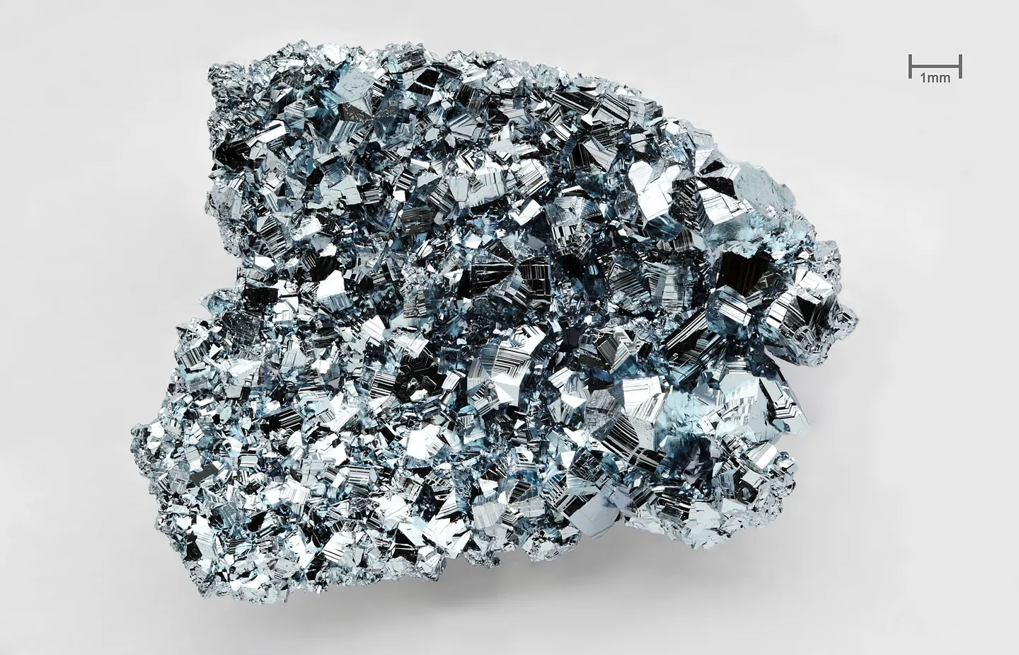 Osmium crystals, the densest naturally occurring element