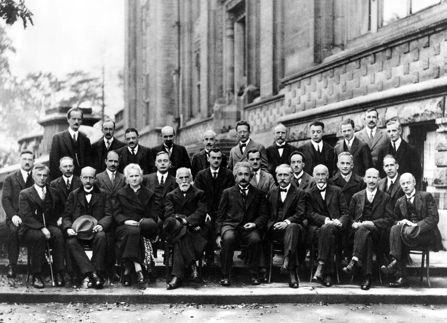 Group photograph of the 1927 Solvay Conference of physicists