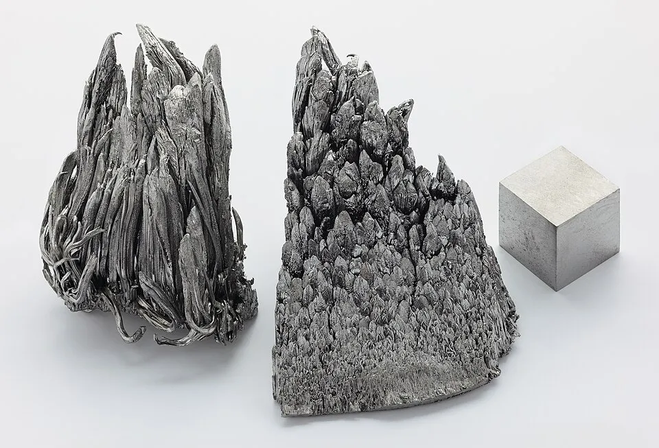 Sublimed dendritic yttrium