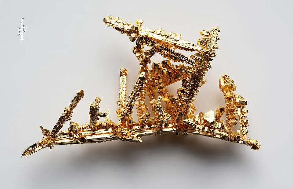 Gold crystals