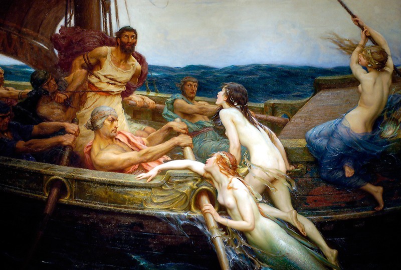 Ulysses and the Sirens by Herbert James Draper