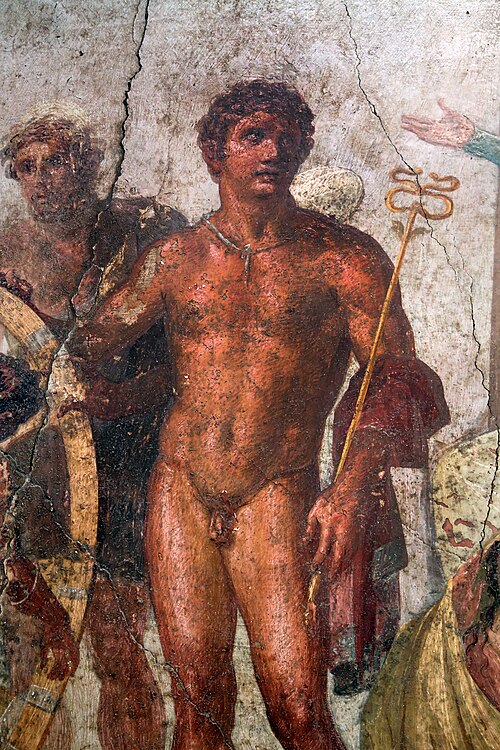 Mercury (House of the Vettii fresco, detail)