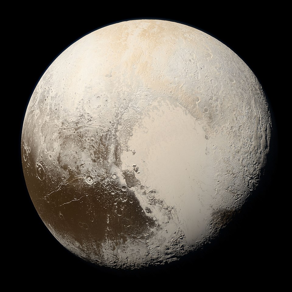 Dwarf planet Pluto imaged by New Horizons