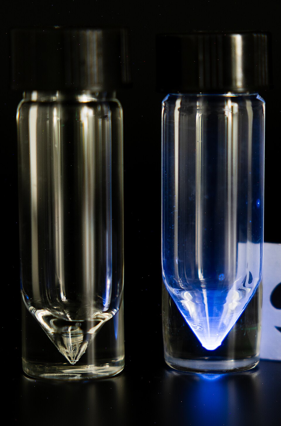 Glow from a sample of astatine