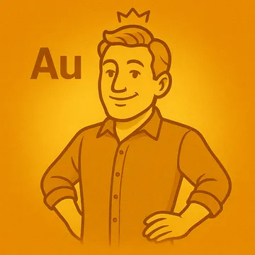 Gold character illustration