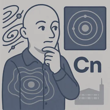 Copernicium character illustration