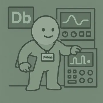 Dubnium character illustration