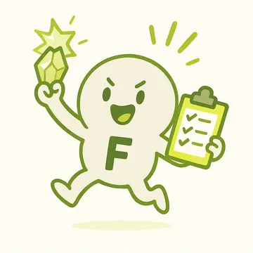 Fluorine character illustration