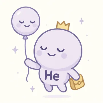 Helium character illustration