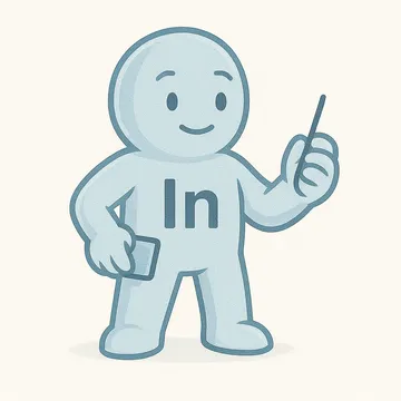 Indium character illustration