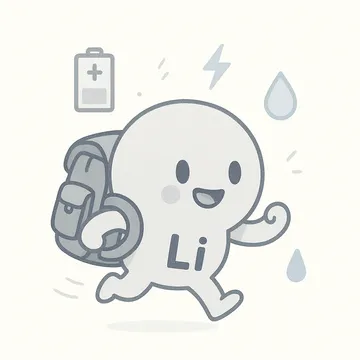 Lithium character illustration