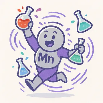 Manganese character illustration