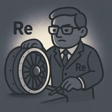 Rhenium character illustration