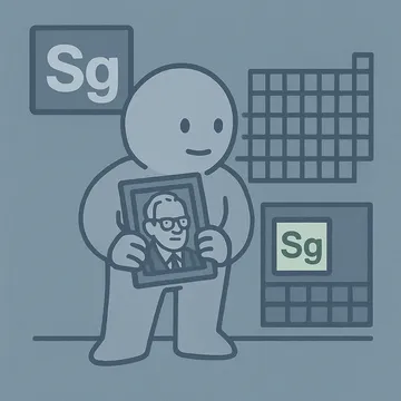 Seaborgium character illustration