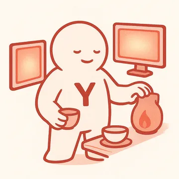 Yttrium character illustration